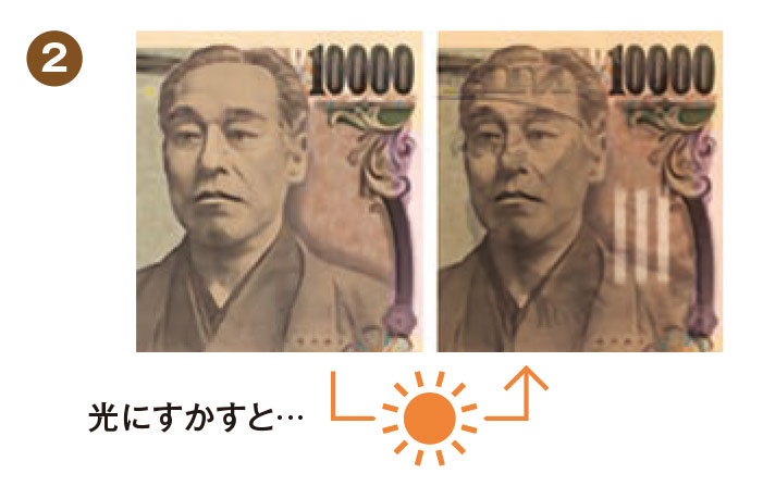 2.すかしてみる